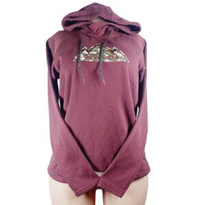Columbia Women's Burgundy Barlow Basin Graphic Pullover Hoodie Size M